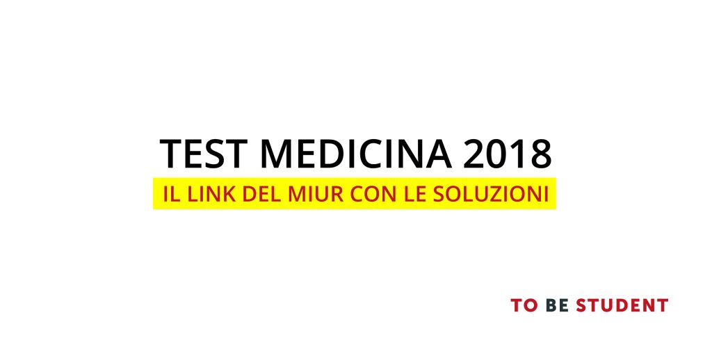 Soluzioni Test Medicina 2018